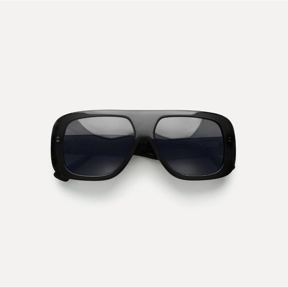 Sunglasses ZARA 50TH ANNIVERSARY Shield SUNGLASSES BLACK Nwt - Picture 5 of 12